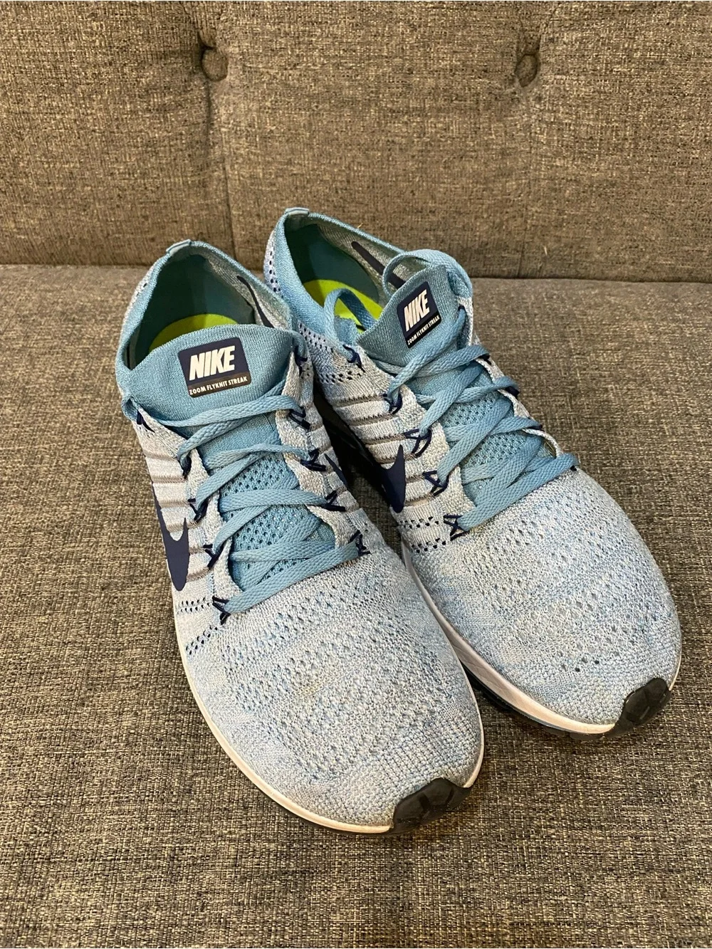 Nike Zoom Flyknit Streak Blue Sneakers Men’s Size 11.5